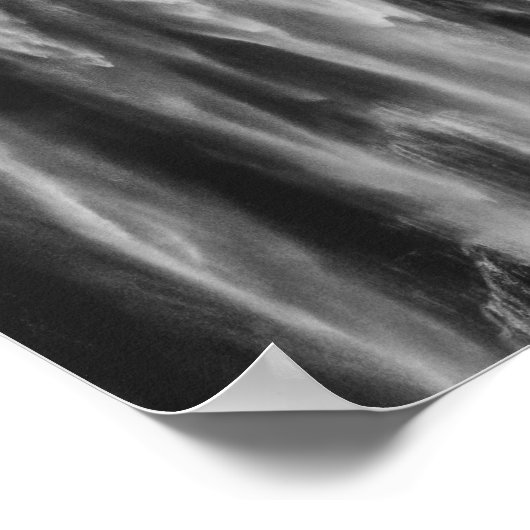 ウォーターフォール威厳のあるボカ、スロベニア州アップクローズ ポスター (角)