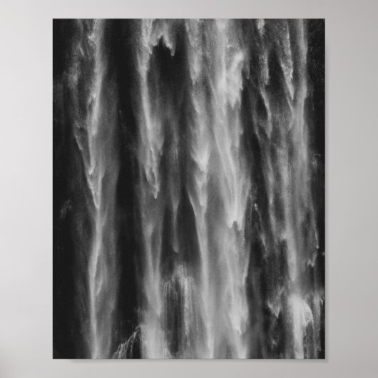 ウォーターフォール威厳のあるボカ、スロベニア州アップクローズ ポスター (正面)