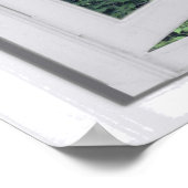 ウォーターフォール山フェイク窓ビュー ポスター (角)