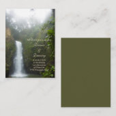 ウォーターフォール披露宴カード エンクロージャーカード (正面/裏面)