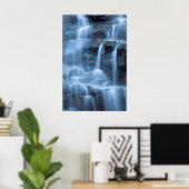 ウォーターフォール抽象芸術プリント ポスター (ホームオフィス)