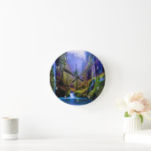 ウォーターフォール時計 ラウンド壁時計 (ホーム)