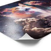 ウォーターフォール猫 フォトプリント (角)