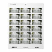 ウォーターフォール結婚カントリー屋外アドレス ラベル (フルシート)