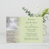 ウォーターフォール結婚式招待状 招待状 (スタンド正面)