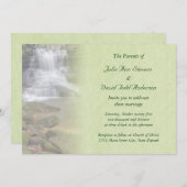 ウォーターフォール結婚式招待状 招待状 (正面/裏面)