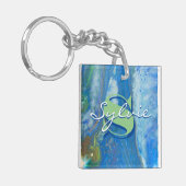 ウォーターフォール絵画流体のキーチェーン キーホルダー (正面左)