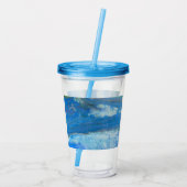 ウォーターフォール絵画流体 アクリルタンブラー (裏面)