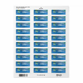 ウォーターフォール絵画流体 ラベル (フルシート)