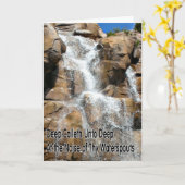 ウォーターフォール聖なる書物、 経典考えクリスチャンのYouカード カード (黄色い花)