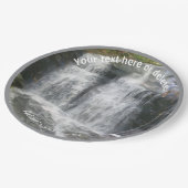 ウォーターフォール自然アーパーソナライズされたトパーティー ペーパープレート (アングル)