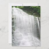 ウォーターフォール自然結婚屋外 招待状 (裏面)