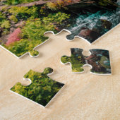 ウォーターフォール風光明媚なパズルマウンテンアートコンプレックスジグ ジグソーパズル (側面)