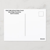 ウォーターフォール高秋デュポン州森林秋 ポストカード (裏面)