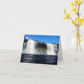 ウォーターフォール4ベネズエラのジャングルランドスケープファインアート カード (黄色い花)