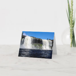 ウォーターフォール4ベネズエラのジャングルランドスケープファインアート カード