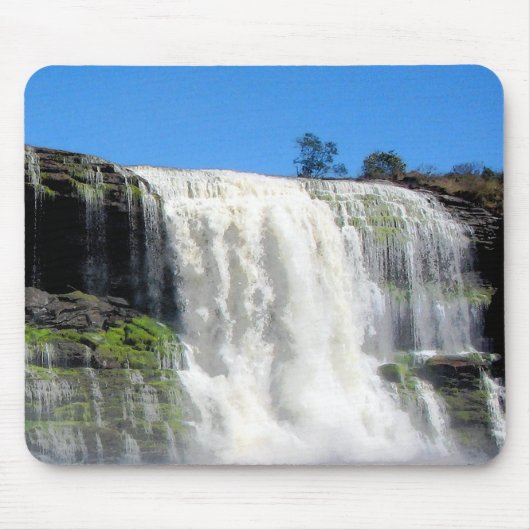 ウォーターフォール4ベネズエラのジャングルランドスケープファインアート マウスパッド (正面)