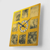 ウォーターフォール&アーリー春(光習中国の) スクエア壁時計 (傾斜)