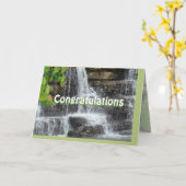 ウォーターフォール・カカスタマイズード – 任意の大事な行事 カード (黄色い花)