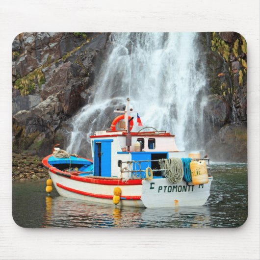 ウォーターフォール&ボート マウスパッド (正面)