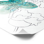 ウォーターフラワーズプリント フォトプリント            (角)