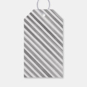 ウォーターフランスのカラーのシャンパストライプのン ギフトタグ (裏面)