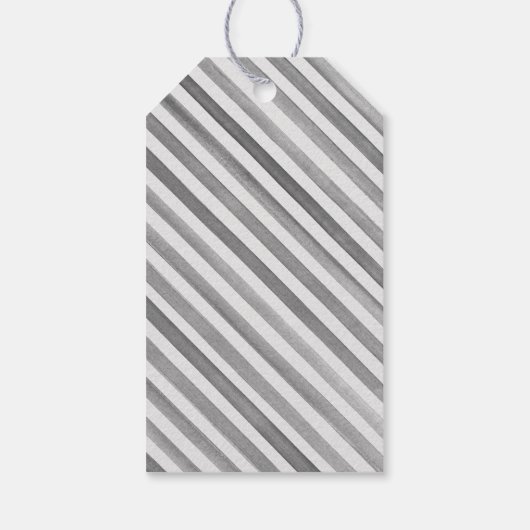 ウォーターフランスのカラーのシャンパストライプのン ギフトタグ (裏面)