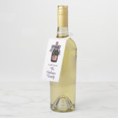 ウォーターフランスのカラーのシャンパストライプのン ボトルネックタグ (アングル)