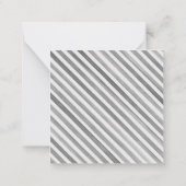 ウォーターフランスのカラーシャンパストライプのーニュ ノートカード (裏面)