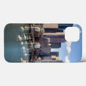 ウォーターフロントからのボストンのスカイライン Case-Mate iPhoneケース (裏面 (横))