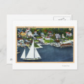 ウォーターフロントの空中表示2 ポストカード (正面/裏面)