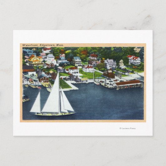 ウォーターフロントの空中表示2 ポストカード (正面)