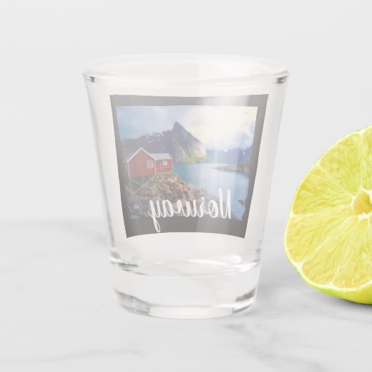 ウォーターフロントコテージシーニックノルウェー ショットグラス (裏面)