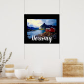 ウォーターフロントコテージシーニックノルウェー ポスター (キッチン)
