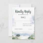 ウォーターフロントサマーウェディングRSVP 出欠カード (正面)