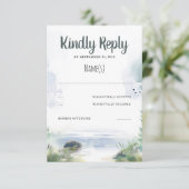 ウォーターフロントサマーウェディングRSVP 出欠カード (スタンド正面)