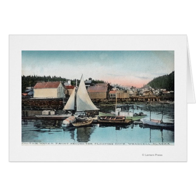 ウォーターフロントビューのフローティング波止場 (正面横)