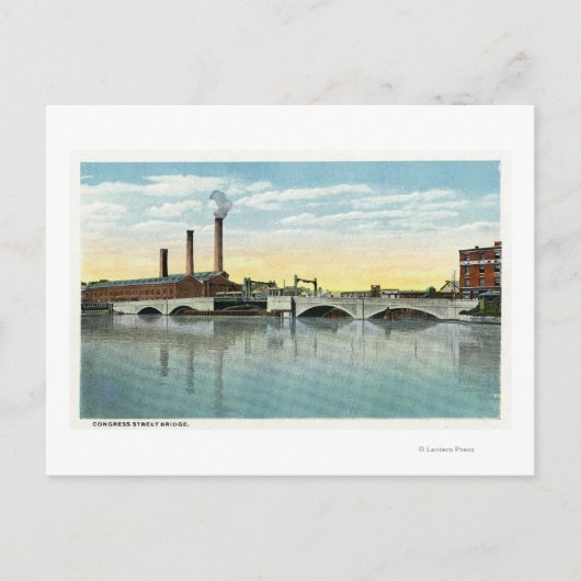ウォーターフロントビューオブザコングレス通り橋 ポストカード (正面)