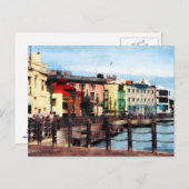 ウォーターフロントブリッジタウンバルバドス ポストカード (正面/裏面)