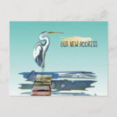 ウォーターフロント素晴らし波止場ブルーヘロンアクアニューアドレス 案内ポストカード (正面)