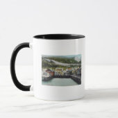 ウォーターフロント&タウンダグラスのビュー, AK マグカップ (左)