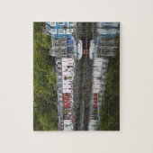 ウォーターフロント、トバーモリー、マル島、スコットランド、2 ジグソーパズル (縦)