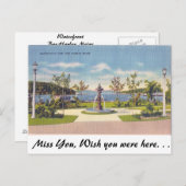 ウォーターフロント、バーハーバーメイン ポストカード (正面/裏面)