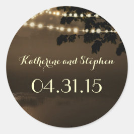 ウォーターフ素朴ォンストリングライツ結婚リーズ ラウンドシール