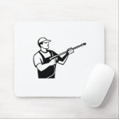 ウォーターブラスター圧力洗浄付き電源洗浄機 マウスパッド (マウス)