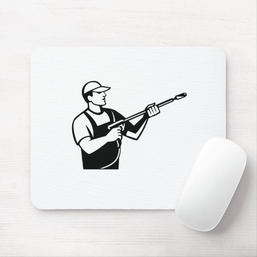 ウォーターブラスター圧力洗浄付き電源洗浄機 マウスパッド (マウス)