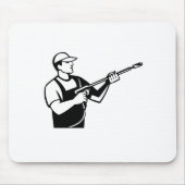 ウォーターブラスター圧力洗浄付き電源洗浄機 マウスパッド (正面)