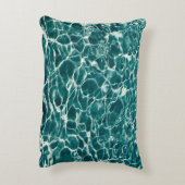 ウォータープール海ブルーグリーン アクセントクッション (裏面(縦))