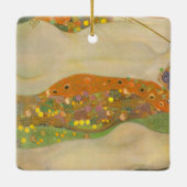 ウォーターヘビIIバイグスタフクリムト、アールヌーボー セラミックオーナメント (裏面)