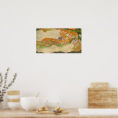 ウォーターヘビIIバイグスタフクリムト、アールヌーボー ポスター (キッチン)